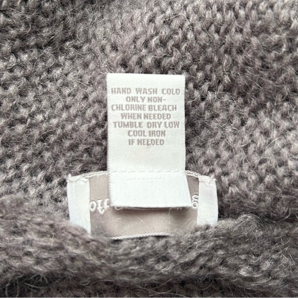 Soft Surroundings Telluride Topper Cardigan Gray Knit Sweater Coat Long Line L - Picture 14 of 14